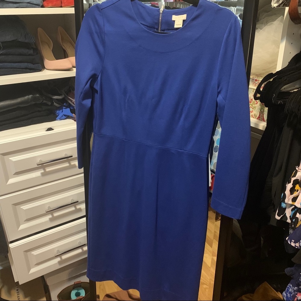 J Crew royal blue sheath dress, Sz. 4